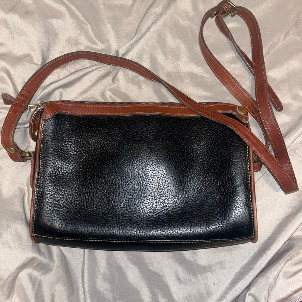 Liz Claiborne Black and Brown Crossbody Bag - Picture 3 of 6